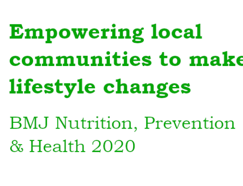 Empowering local communities to make lifestyle changes